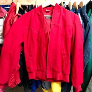 Walls Red Bomber Jacket unisex